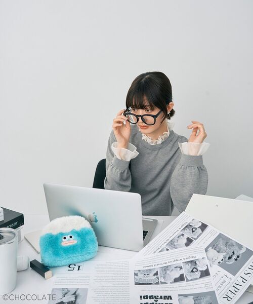 YECCA VECCA(イェッカヴェッカ)の「Whippi&Wrappiチャームポーチ(ポーチ・レディース・ブルー/パープル・FREE)」の14枚目の写真