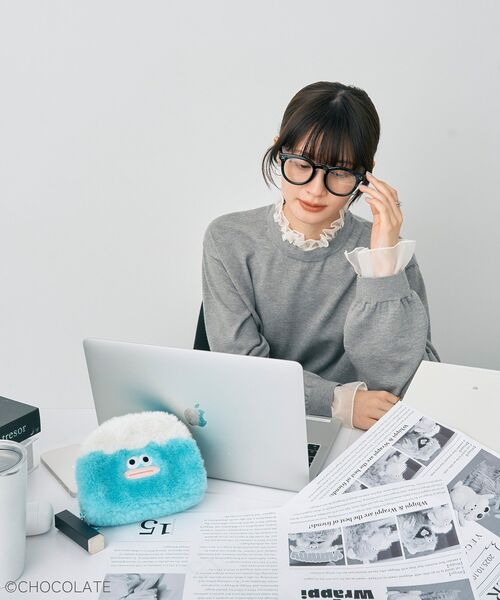 YECCA VECCA(イェッカヴェッカ)の「Whippi&Wrappiチャームポーチ(ポーチ・レディース・ブルー/パープル・FREE)」の15枚目の写真