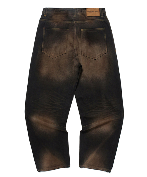 WKNDRS(ウィーキャンドース)の「VINTAGE WASH DENIM PANTS (D.BLACK)(デニムパンツ・レディース・その他・MEDIUM/LARGE/X-LARGE)」の2枚目の写真