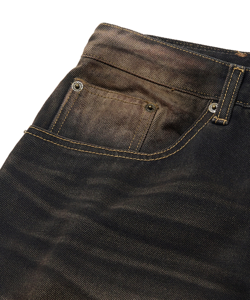 WKNDRS(ウィーキャンドース)の「VINTAGE WASH DENIM PANTS (D.BLACK)(デニムパンツ・レディース・その他・MEDIUM/LARGE/X-LARGE)」の4枚目の写真
