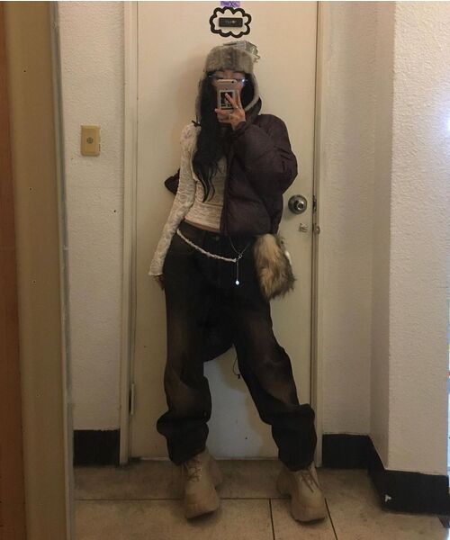 WKNDRS(ウィーキャンドース)の「VINTAGE WASH DENIM PANTS (D.BLACK)(デニムパンツ・レディース・その他・MEDIUM/LARGE/X-LARGE)」の10枚目の写真