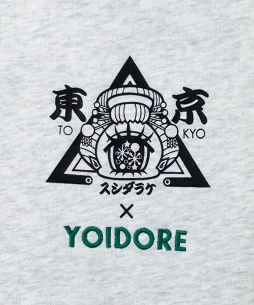 CORPUS SELECT(コーパストーキョー)の「【YOIDORE/酔いどれ】×【東京スシダラケ】コラボ クルーネックスウェット(スウェット・メンズ・ブラウン/アッシュ/ブラック・L/XL/M)」の9枚目の写真