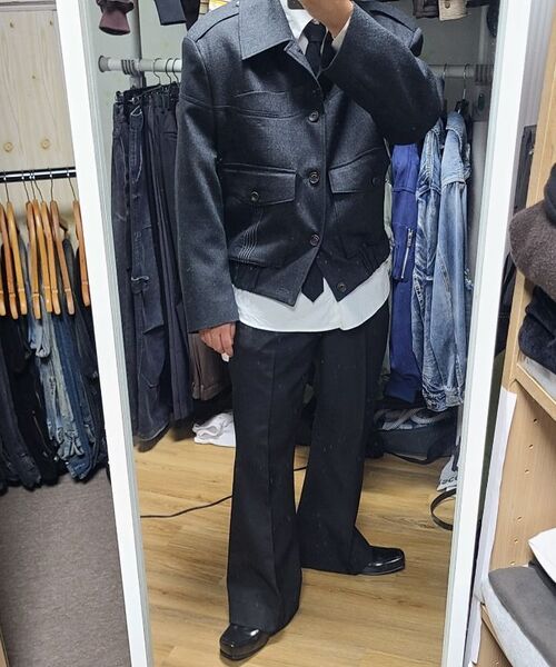 DNSR（ディーエヌエスアール）の「ツイルフレアスラックスブラック（スラックス・メンズ・その他・SMALL/MEDIUM/X-LARGE）」の2枚目の写真