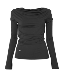 FLAREUP（フレアアップ）の「2.Drape Long Sleeve (FL-146_Black)（Tシャツ/カットソー）」