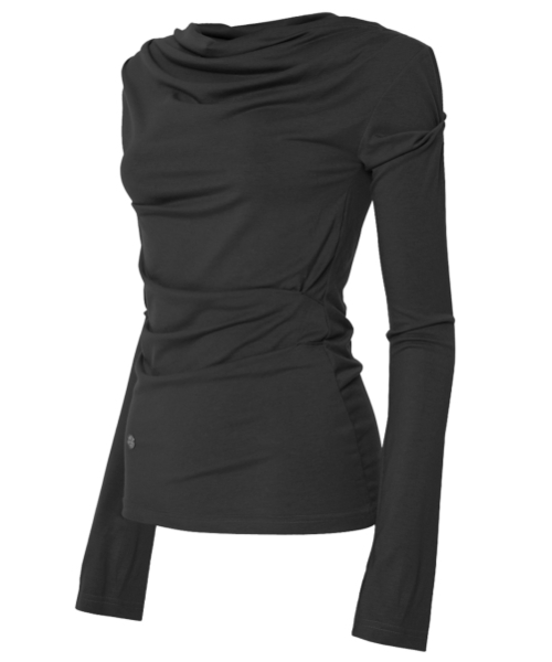 FLAREUP(フレアアップ)の「2.Drape Long Sleeve (FL-146_Black)(Tシャツ/カットソー・レディース・ブラック・OS)」の7枚目の写真
