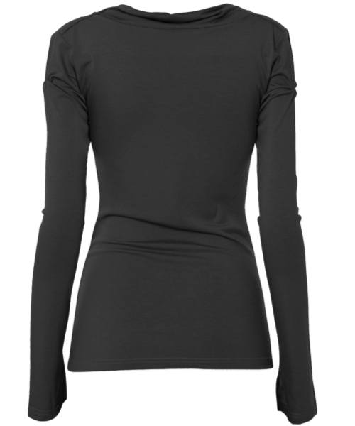 FLAREUP(フレアアップ)の「2.Drape Long Sleeve (FL-146_Black)(Tシャツ/カットソー・レディース・ブラック・OS)」の8枚目の写真