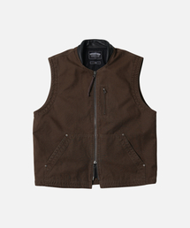 JUNGLE CLOTH DECK VEST _ BROWN