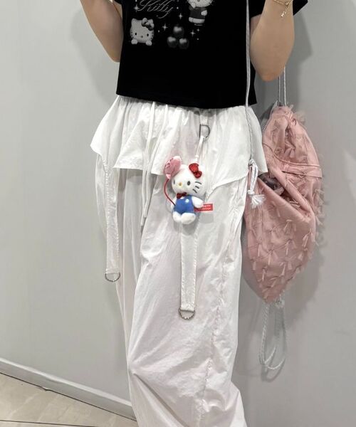 THE GREEN LAB（ザグリーンラボ）の「メタル装飾ストリングジョガーパンツ[ホワイト]（スウェットパンツ・レディース・その他・FREE）」の8枚目の写真