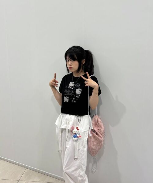 THE GREEN LAB（ザグリーンラボ）の「メタル装飾ストリングジョガーパンツ[ホワイト]（スウェットパンツ・レディース・その他・FREE）」の20枚目の写真