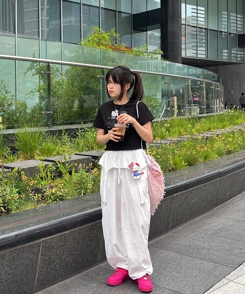 THE GREEN LAB（ザグリーンラボ）の「メタル装飾ストリングジョガーパンツ[ホワイト]（スウェットパンツ・レディース・その他・FREE）」の22枚目の写真