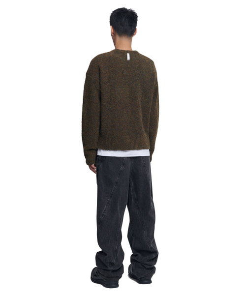 NOMANUAL(NOMANUAL)の「REVERSIBLE WOOL HAIRY KNIT - MOSS(ニット/セーター・レディース・その他・SMALL/FREE)」の4枚目の写真