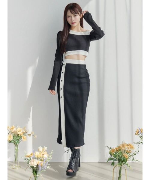 EATME(イートミー)の「【SETUP】バイカラータイトスカート(スカート・レディース・ピンク/グレー/ブラック・FREE)」の16枚目の写真