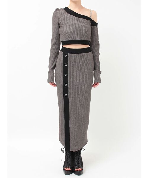 EATME(イートミー)の「【SETUP】バイカラータイトスカート(スカート・レディース・ピンク/グレー/ブラック・FREE)」の6枚目の写真