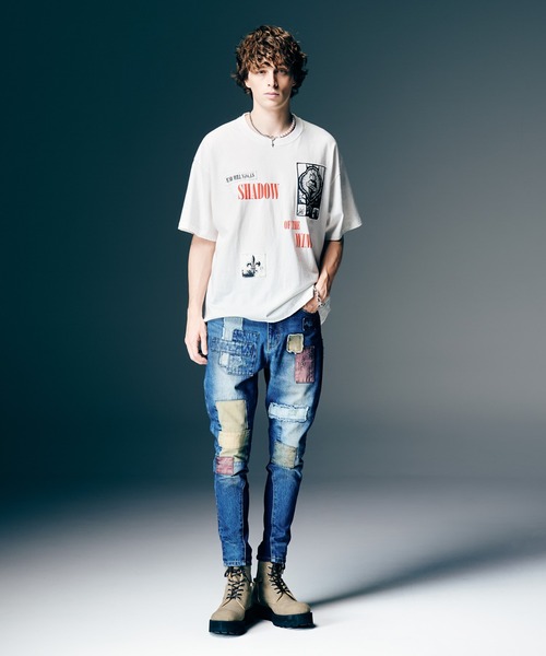 glamb（グラム）の「Unplugged Poly Denim / アンプラグドポリーデニム（デニムパンツ・メンズ・ブラック/マルチ/インディゴブルー・S/M/L）」の19枚目の写真