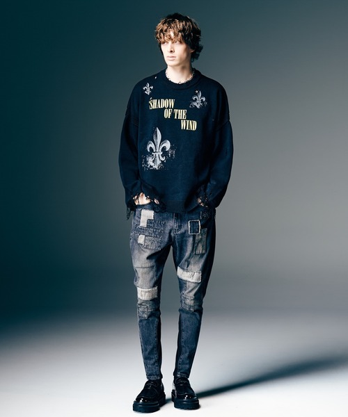 glamb（グラム）の「Unplugged Poly Denim / アンプラグドポリーデニム（デニムパンツ・メンズ・ブラック/マルチ/インディゴブルー・S/M/L）」の9枚目の写真