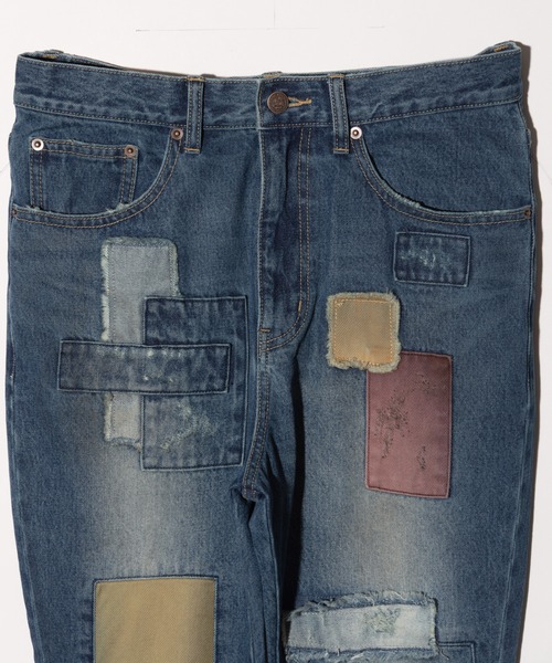 新品タグ付◆ glamb グラム　サルエルパンツ　Unplugged denim Unplugged rib denim / アンプラグドリブデニム（デニムパンツ