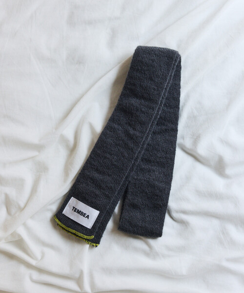 TEMBEA（テンベア）の「TEMBEA × FREAK'S STORE/テンベア × フリークスストア 別注MUFFLER HALF MOHAIR 別注モヘア ハーフ マフラー（マフラー・メンズ・ナチュラル/ライトグレー/チャコールグレー・ONE SIZE）」の10枚目の写真