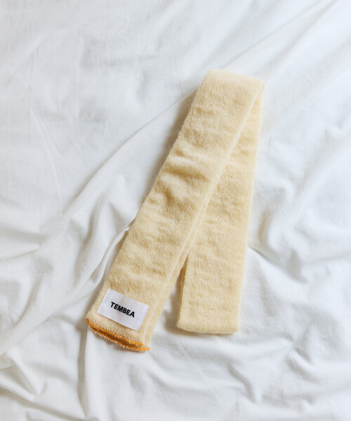 TEMBEA（テンベア）の「TEMBEA × FREAK'S STORE/テンベア × フリークスストア 別注MUFFLER HALF MOHAIR 別注モヘア ハーフ マフラー（マフラー・メンズ・ナチュラル/ライトグレー/チャコールグレー・ONE SIZE）」の11枚目の写真