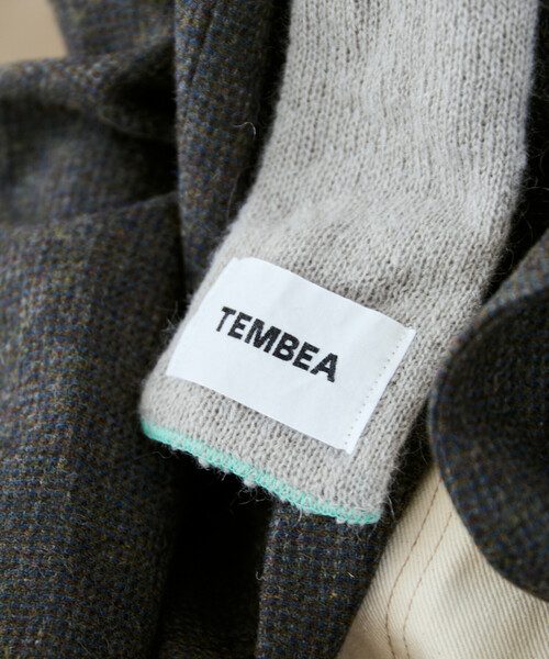 TEMBEA（テンベア）の「TEMBEA × FREAK'S STORE/テンベア × フリークスストア 別注MUFFLER HALF MOHAIR 別注モヘア ハーフ マフラー（マフラー・メンズ・ナチュラル/ライトグレー/チャコールグレー・ONE SIZE）」の21枚目の写真