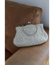 スパンコール」に該当するバッグ（シルバー/銀色系）ファッション通販