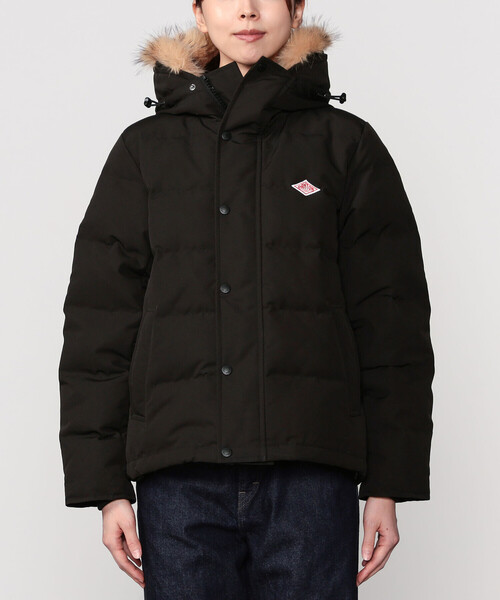 DANTON | ポリエステルタッサー ファーフード ダウンジャケット WOMEN