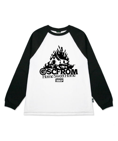 ESCAPEFROM（エスケープフロム）の「バーニングスイートホームプリントロングスリーブブラック（Tシャツ/カットソー・レディース・その他・LARGE/MEDIUM/SMALL）」の2枚目の写真