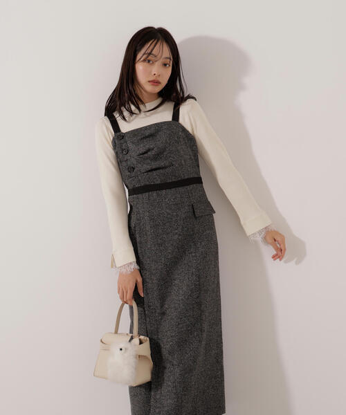 PROPORTION BODY DRESSING（プロポーションボディドレッシング）の「アシメタックジャンスカ / 1216140005（ワンピース・レディース・ブラック/グレー・SMALL/P/S/MEDIUM）」の10枚目の写真