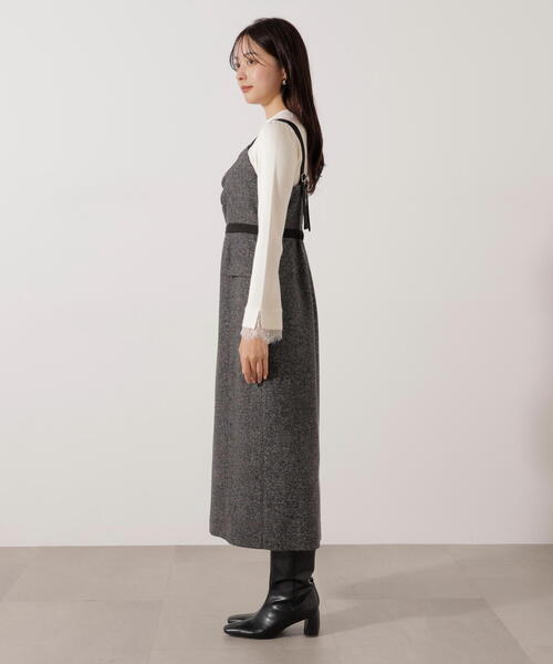 PROPORTION BODY DRESSING（プロポーションボディドレッシング）の「アシメタックジャンスカ / 1216140005（ワンピース・レディース・ブラック/グレー・SMALL/P/S/MEDIUM）」の12枚目の写真