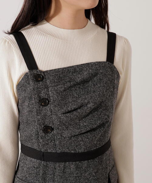 PROPORTION BODY DRESSING（プロポーションボディドレッシング）の「アシメタックジャンスカ / 1216140005（ワンピース・レディース・ブラック/グレー・SMALL/P/S/MEDIUM）」の14枚目の写真