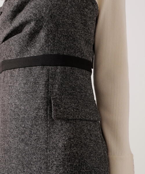PROPORTION BODY DRESSING（プロポーションボディドレッシング）の「アシメタックジャンスカ / 1216140005（ワンピース・レディース・ブラック/グレー・SMALL/P/S/MEDIUM）」の15枚目の写真
