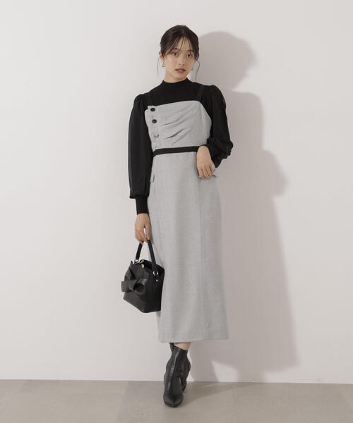 PROPORTION BODY DRESSING（プロポーションボディドレッシング）の「アシメタックジャンスカ / 1216140005（ワンピース・レディース・ブラック/グレー・SMALL/P/S/MEDIUM）」の20枚目の写真