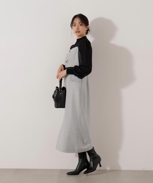 PROPORTION BODY DRESSING（プロポーションボディドレッシング）の「アシメタックジャンスカ / 1216140005（ワンピース・レディース・ブラック/グレー・SMALL/P/S/MEDIUM）」の22枚目の写真