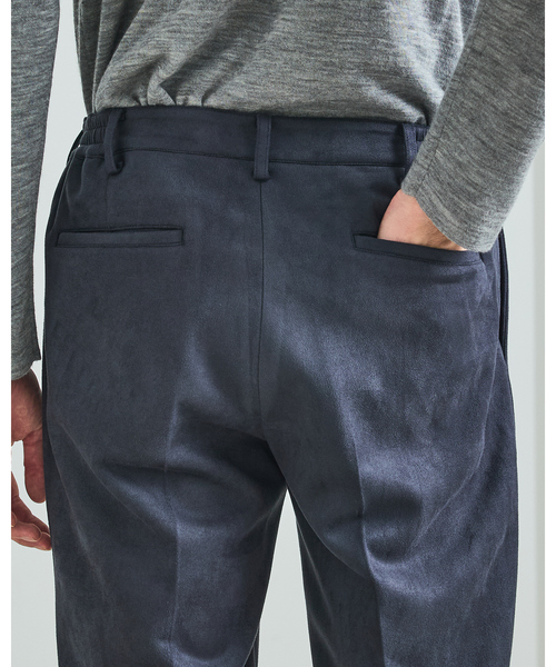 DESIGNWORKS(デザインワークス)の「【セットアップ対応】ストレッチスエード スラックス / トラウザーズ(スラックス・メンズ・ブラウン/ネイビー/グレー・44/50/46/48)」の7枚目の写真