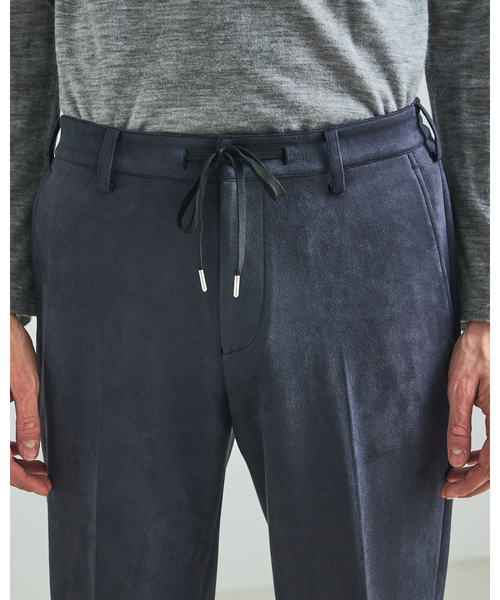 DESIGNWORKS(デザインワークス)の「【セットアップ対応】ストレッチスエード スラックス / トラウザーズ(スラックス・メンズ・ブラウン/ネイビー/グレー・44/50/46/48)」の8枚目の写真