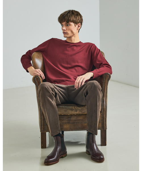 DESIGNWORKS(デザインワークス)の「【セットアップ対応】ストレッチスエード スラックス / トラウザーズ(スラックス・メンズ・ブラウン/ネイビー/グレー・44/50/46/48)」の16枚目の写真