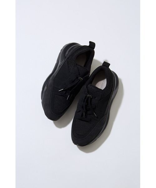 Mazell（マゼル）の「Mazell / 厚底ウォームスニーカー【一部店舗限定サイズ】（スニーカー・レディース・オフホワイト/ブラック・S/LL/M/L）」の19枚目の写真