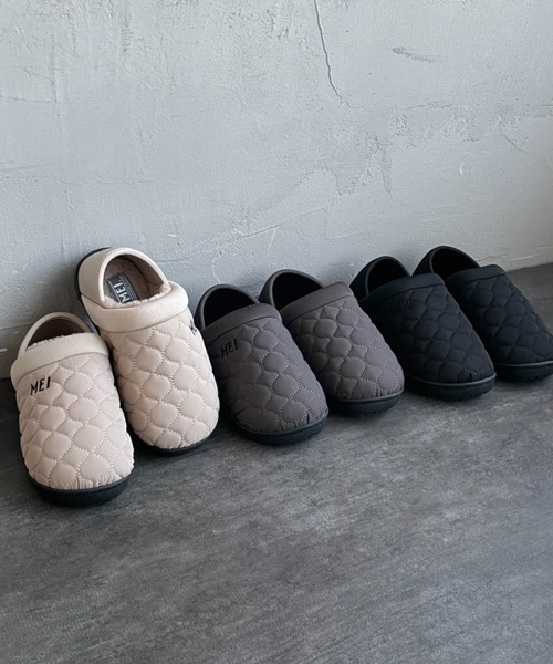 WEB限定】[MEI/メイ] キルティング 2WAY モックシューズ (レディース