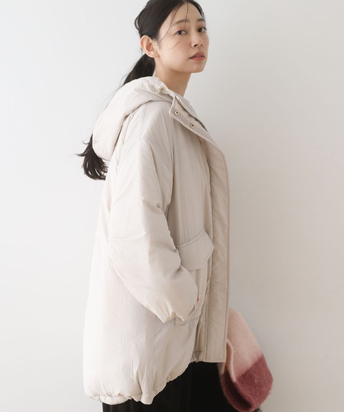 Green Parks(グリーンパークス)の「フーディ中綿コート(その他アウター・レディース・チャコールグレー/オリーブ/ライトグレー・FREE)」の8枚目の写真