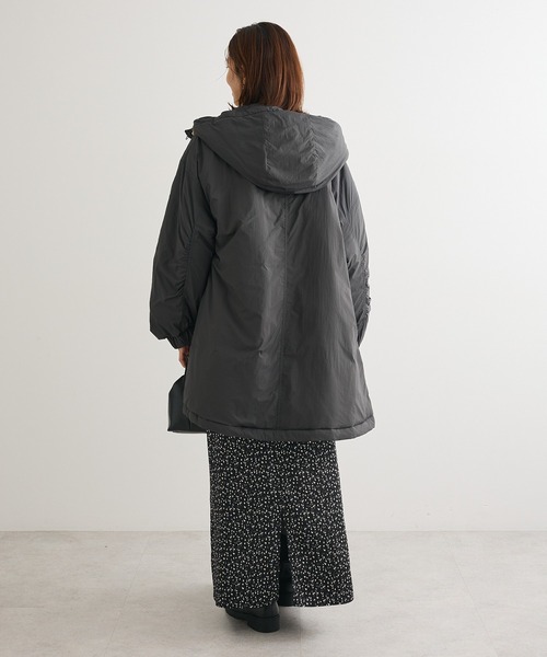 Green Parks(グリーンパークス)の「フーディ中綿コート(その他アウター・レディース・チャコールグレー/オリーブ/ライトグレー・FREE)」の20枚目の写真