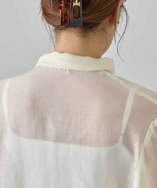 SHENERY（シーナリー）の「ボウタイブラウス（シャツ/ブラウス・レディース・ブラック/オフホワイト・FREE）」の13枚目の写真