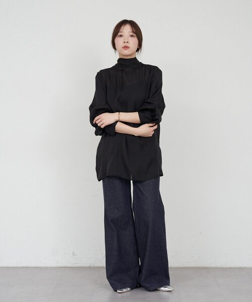 SHENERY（シーナリー）の「ボウタイブラウス（シャツ/ブラウス・レディース・ブラック/オフホワイト・FREE）」の19枚目の写真