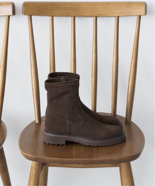 LE TALON（ルタロン）の「《追加6》3.5cmトラックソールフィットショートブーツ（ブーツ・レディース・ブラック系その他/ブラウン・X-LARGE/LARGE/MEDIUM/SMALL/X-SMALL）」の2枚目の写真