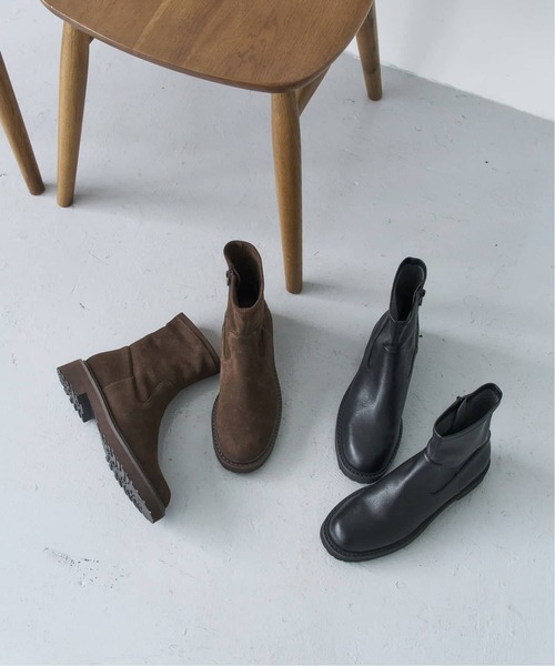 追加6》3.5cmトラックソールフィットショートブーツ（ブーツ）｜LE