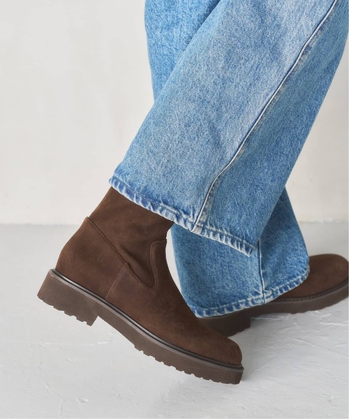 LE TALON（ルタロン）の「《追加6》3.5cmトラックソールフィットショートブーツ（ブーツ・レディース・ブラック系その他/ブラウン・X-LARGE/LARGE/MEDIUM/SMALL/X-SMALL）」の17枚目の写真