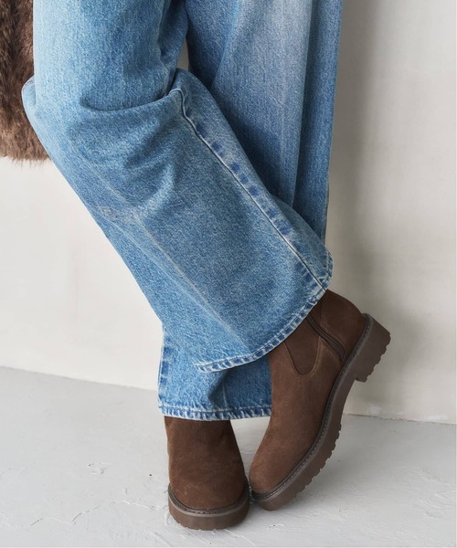 LE TALON（ルタロン）の「《追加6》3.5cmトラックソールフィットショートブーツ（ブーツ・レディース・ブラック系その他/ブラウン・X-LARGE/LARGE/MEDIUM/SMALL/X-SMALL）」の18枚目の写真