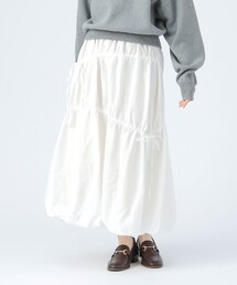 アシンメトリー ドロスト バルーンスカート