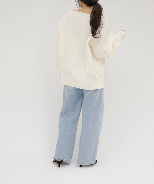 CIAOPANIC TYPY（チャオパニックティピー）の「【WEB限定】【yumi企画】華奢見え女っぽ/マルチウェイダブルジップニット（カーディガン/ボレロ・レディース・ブラウン/レッド/ブルー/オフホワイト/グレー/ブラック・ONE SIZE）」の17枚目の写真