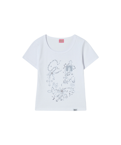 NYXX（エヌワイエックスエックス）の「PEARLY TEE WHITE（Tシャツ/カットソー・レディース・その他・F）」の2枚目の写真