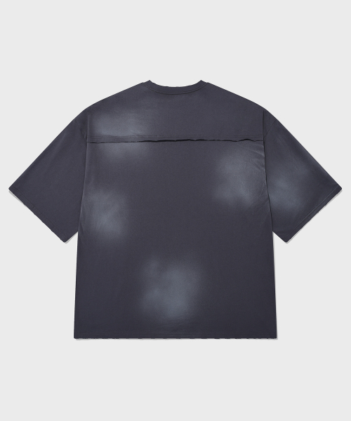 SAINTPAIN(セイントペイン)の「SP ウォッシング切り替え7部Tシャツダークグレー(Tシャツ/カットソー・メンズ・その他・FREE)」の2枚目の写真