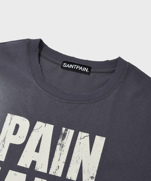 SAINTPAIN(セイントペイン)の「SP ウォッシング切り替え7部Tシャツダークグレー(Tシャツ/カットソー・メンズ・その他・FREE)」の3枚目の写真